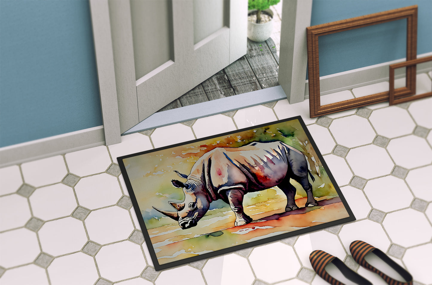 Rhinoceros Doormat