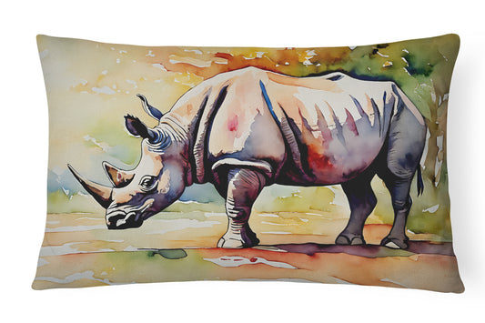 Buy this Rhinoceros Throw Pillow