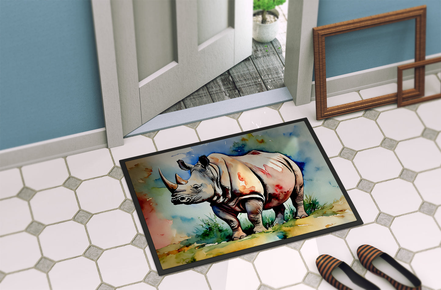 Rhinoceros Doormat