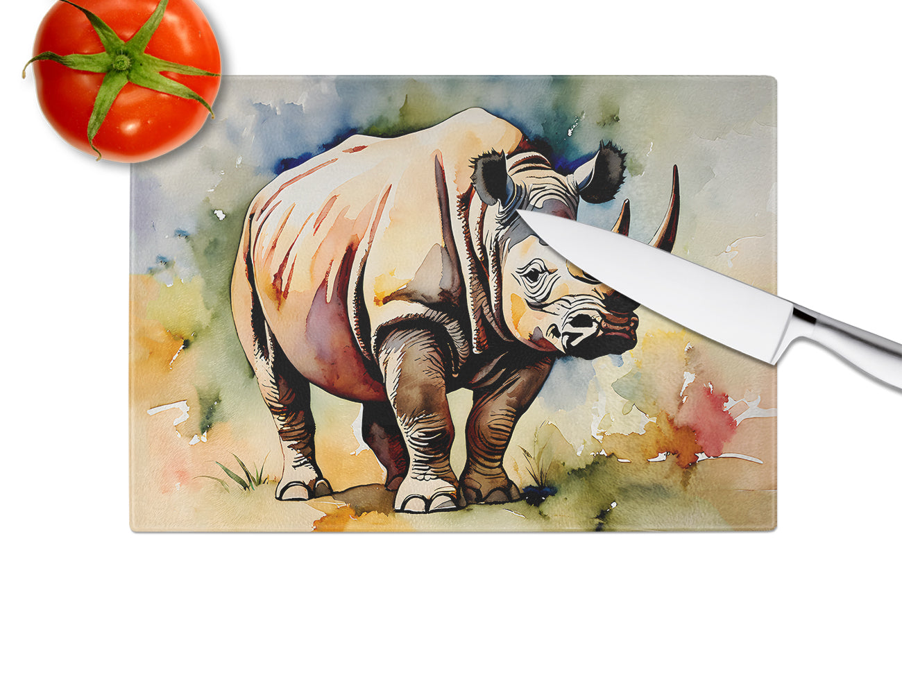 Rhinoceros Glass Cutting Board