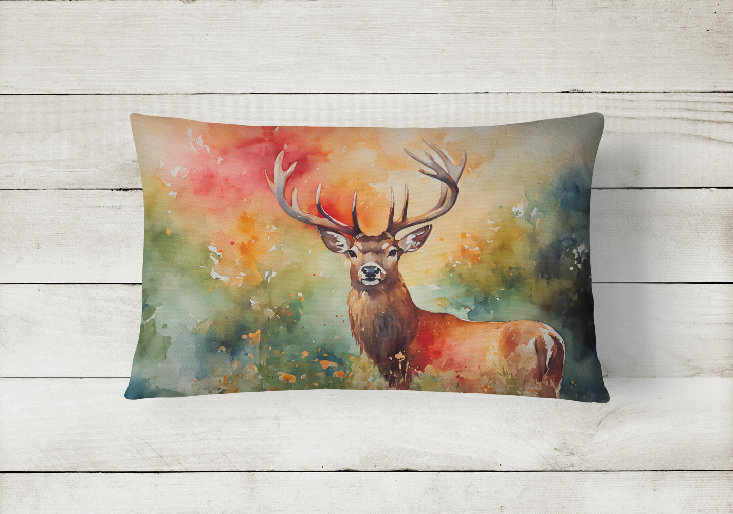 Deer Stag Throw Pillow