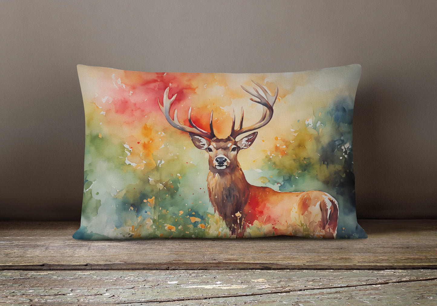 Deer Stag Throw Pillow