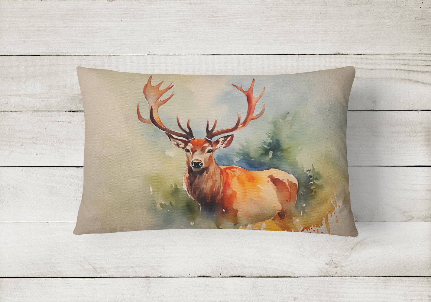 Deer Stag Throw Pillow