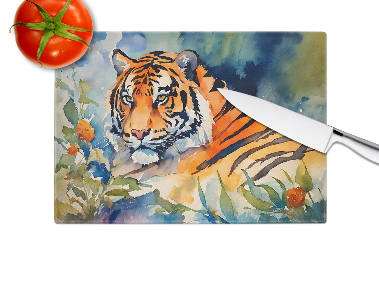 Tiger Glass Cutting Board