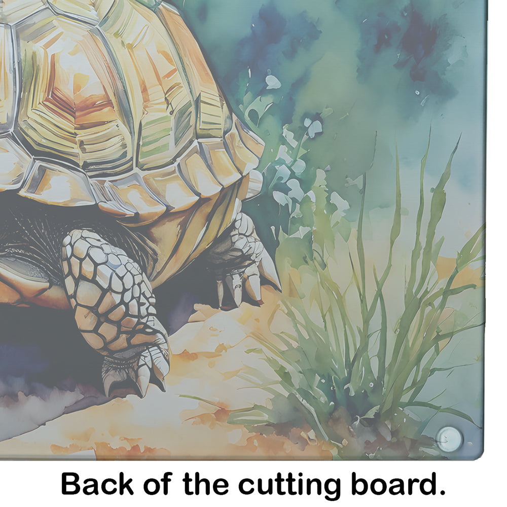 Turtles Tortoises Glass Cutting Board