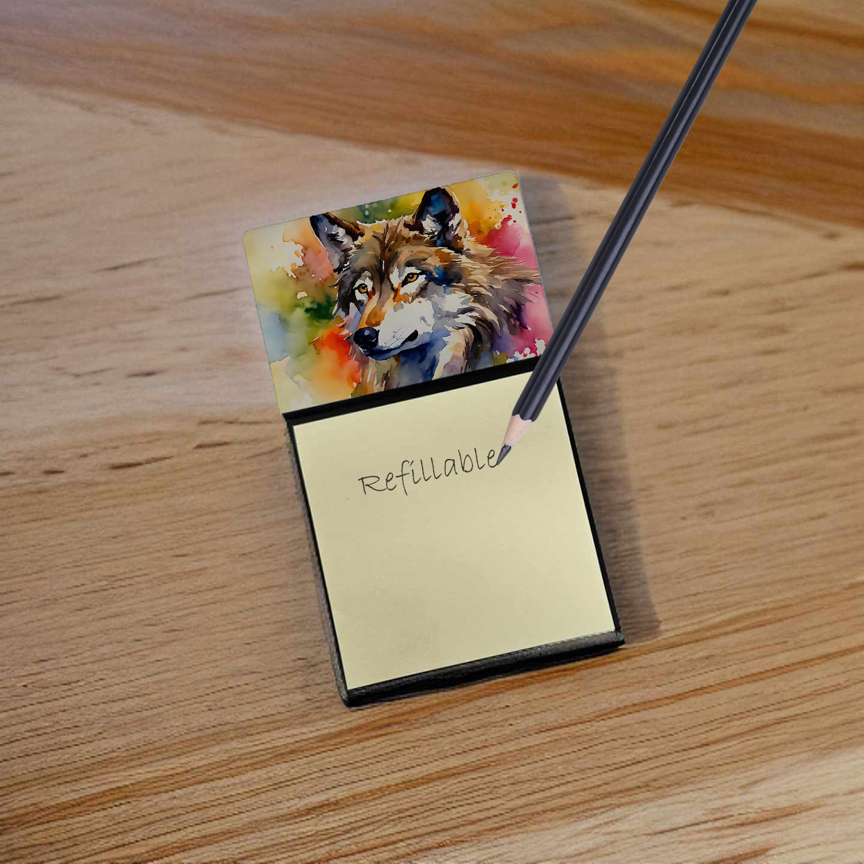 Wolves Wolf  Sticky Note Holder