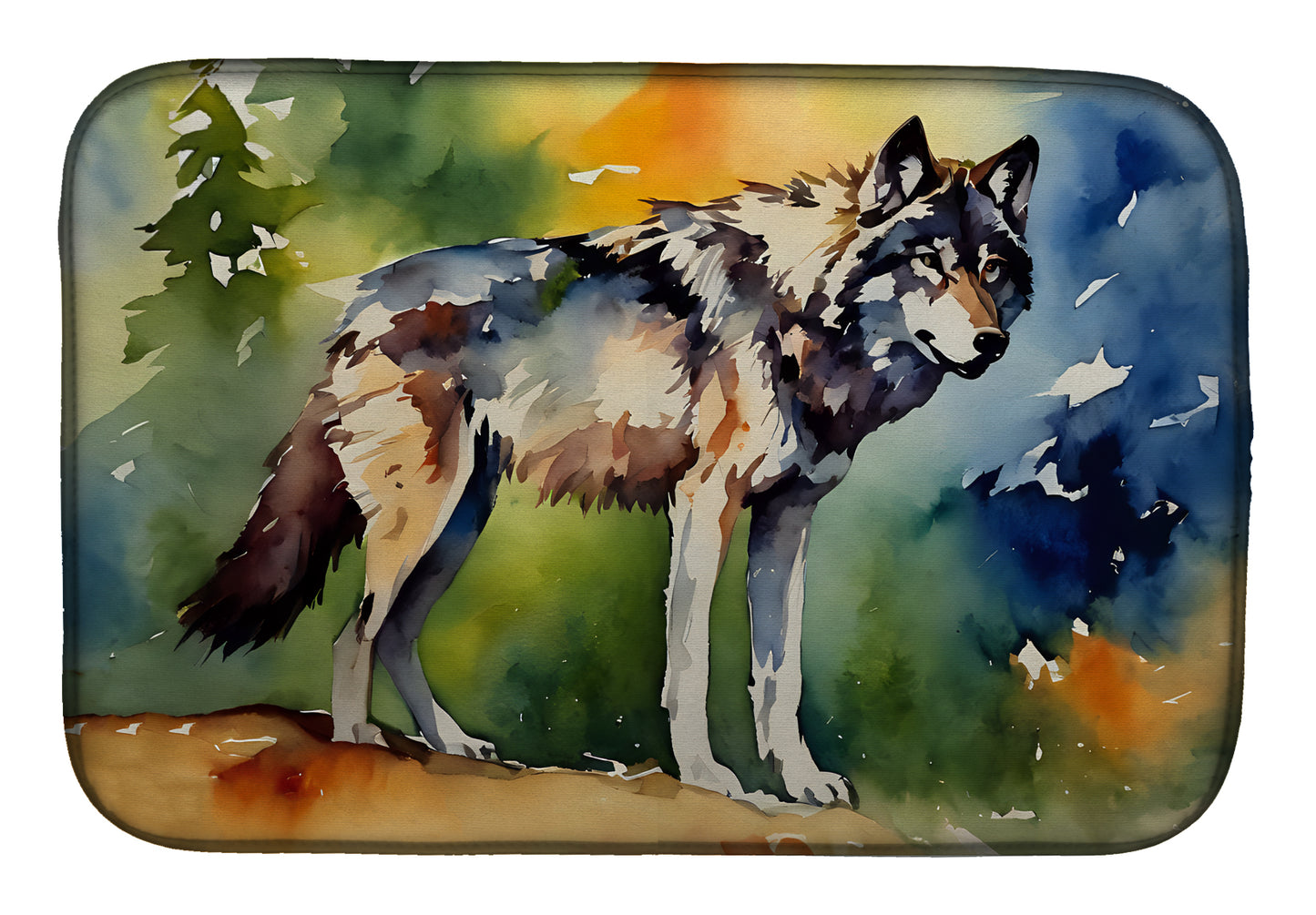 Buy this Wolves Wolf  Dish Drying Mat