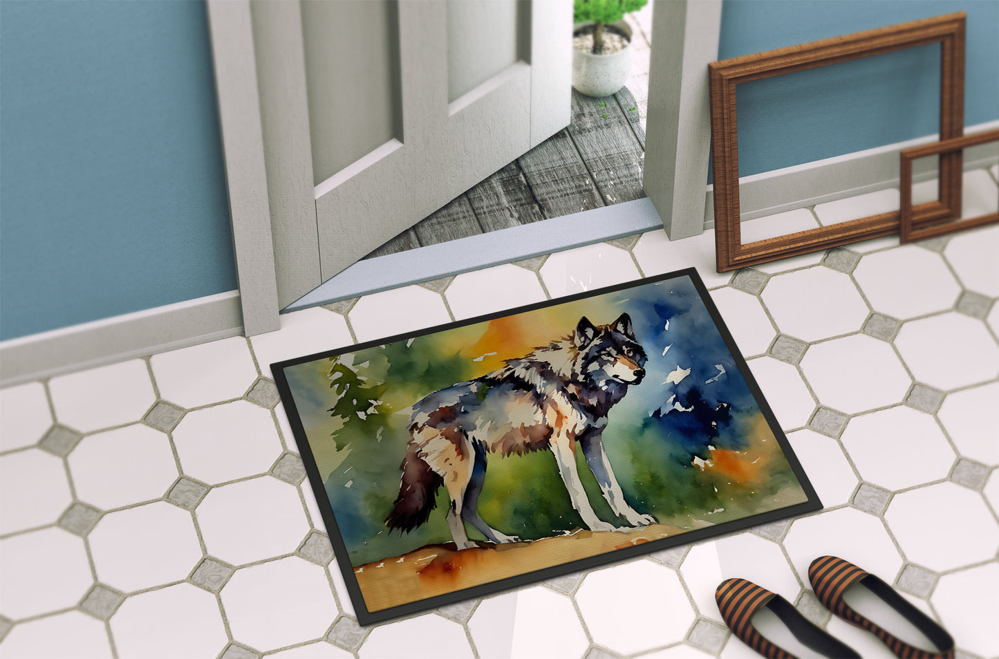 Wolves Wolf  Doormat