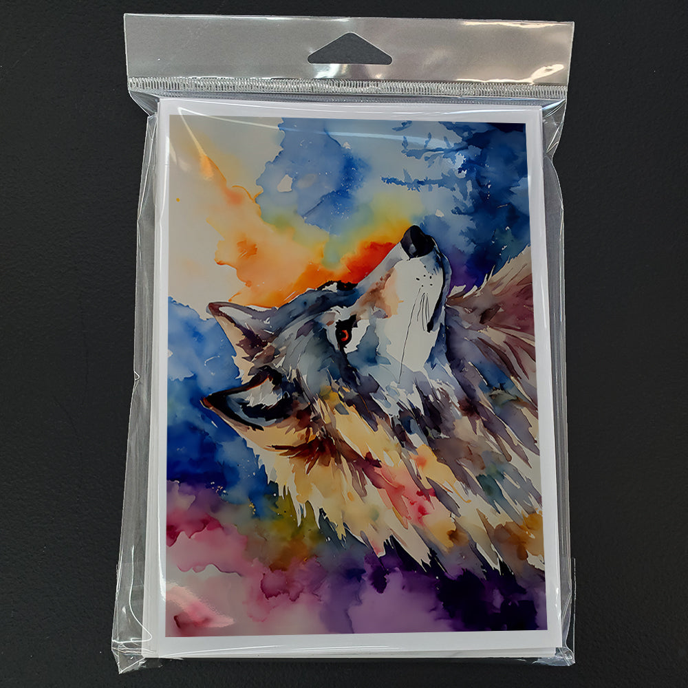 Wolves Wolf  Greeting Cards Pack of 8