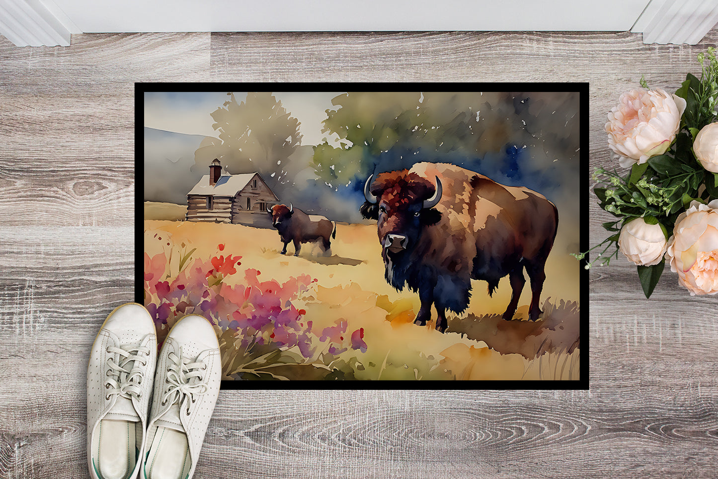 Wood Bison Doormat