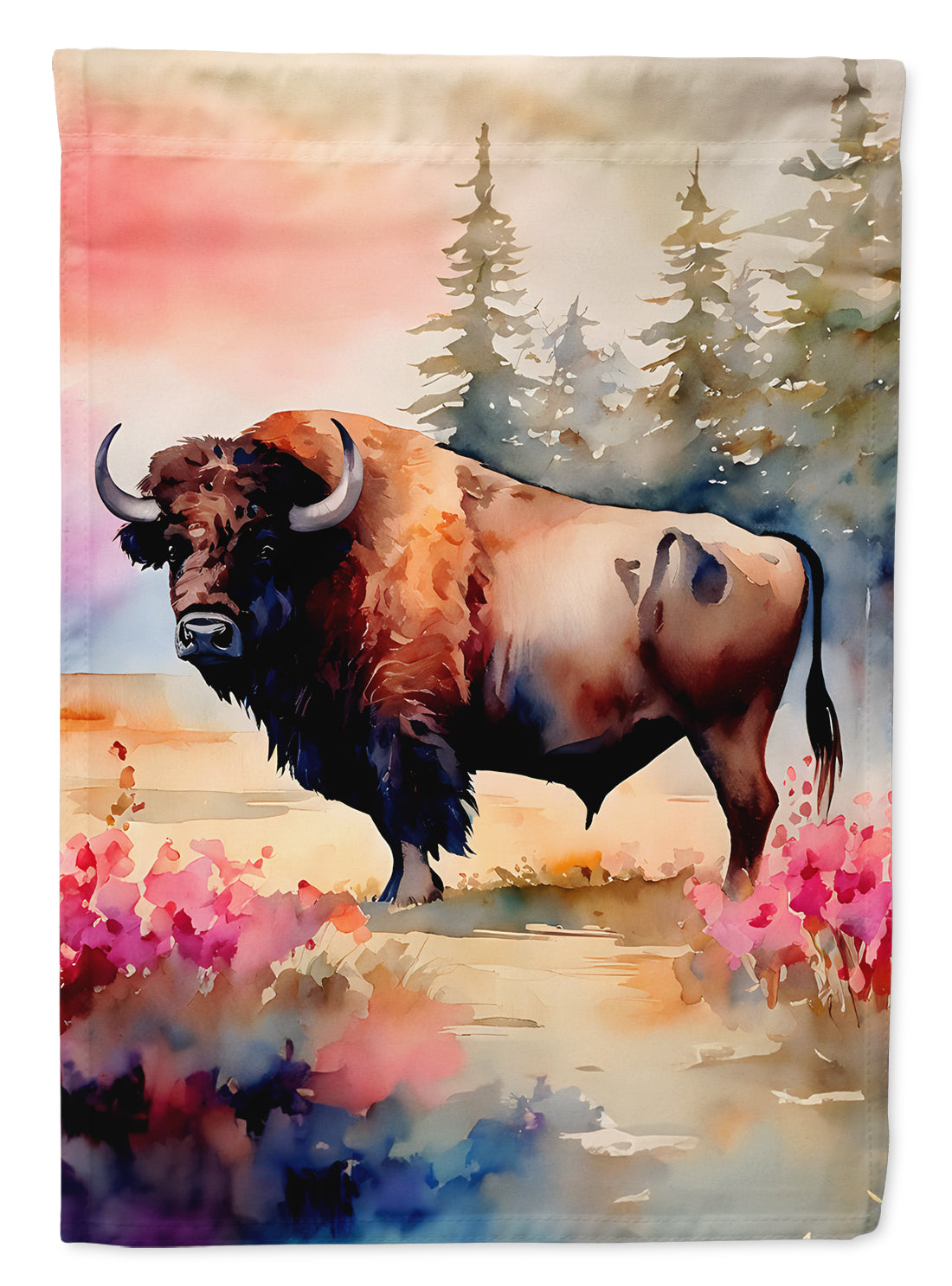 Buy this Wood Bison Garden Flag