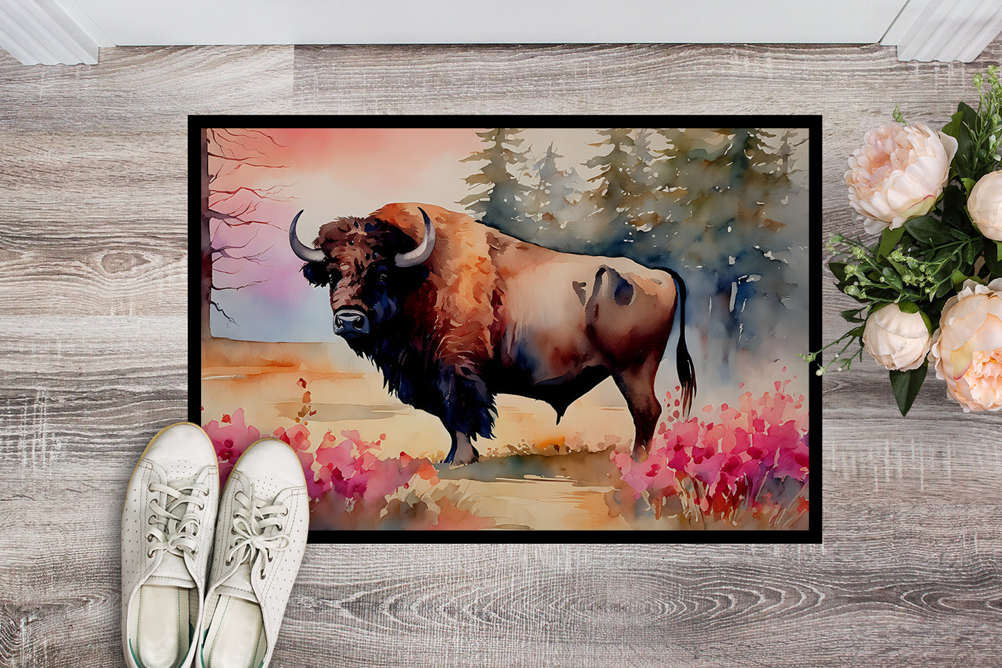 Wood Bison Doormat