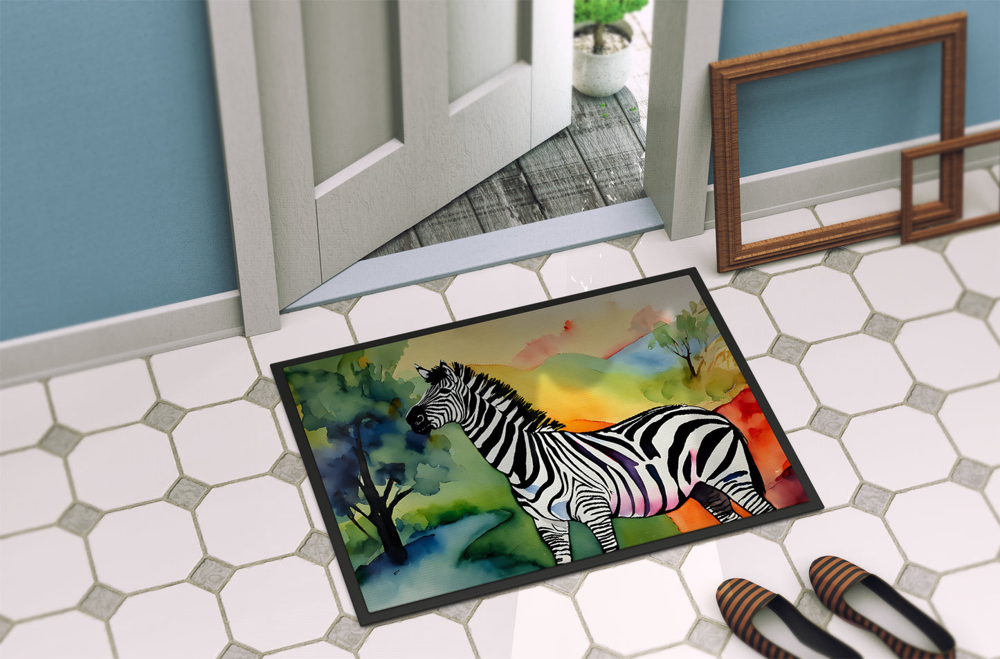 Zebra Doormat