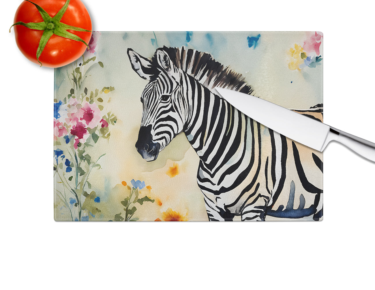 Zebra Glass Cutting Board