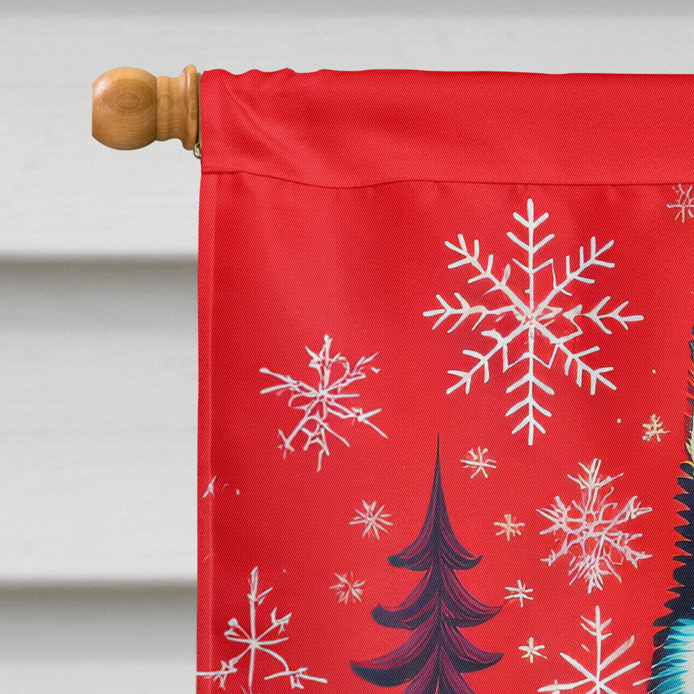 Alaskan Malamute Holiday Christmas House Flag