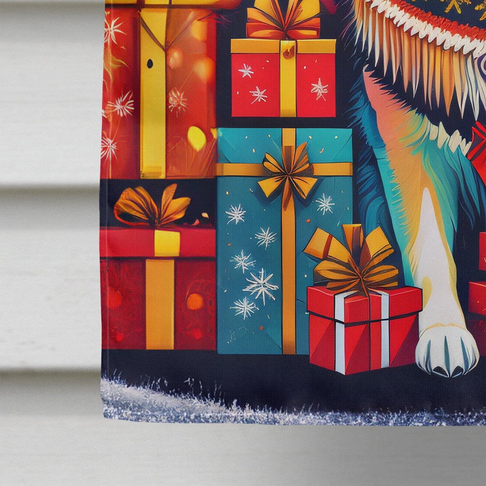 Alaskan Malamute Holiday Christmas House Flag