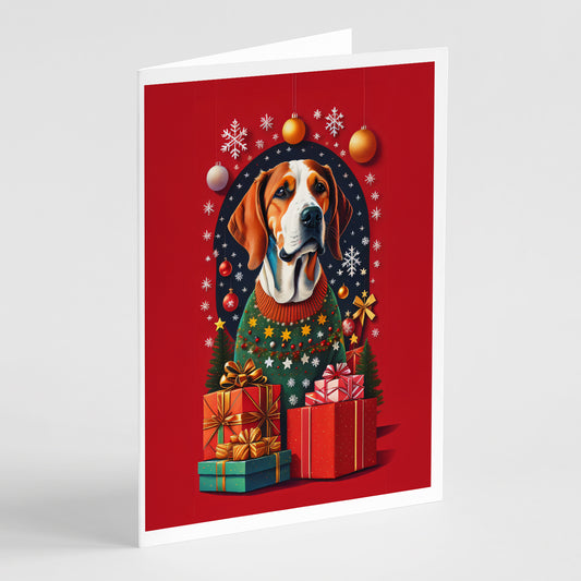 Buy this American Foxhound Dog Holiday Christmas Greeting Cards Pack of 8