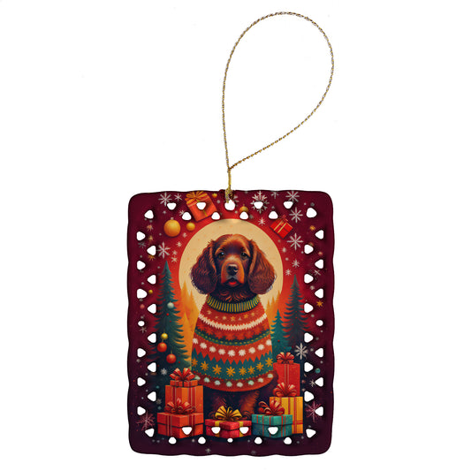 Buy this American Water Spaniel Holiday Christmas Porcelain Ornament