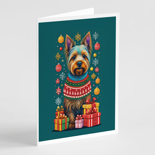 Buy this Australian Terrier Holiday Christmas Greeting Cards Pack of 8