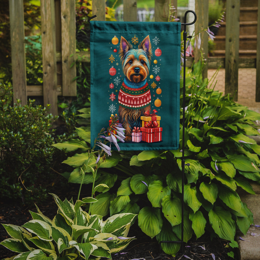 Australian Terrier Holiday Christmas Garden Flag