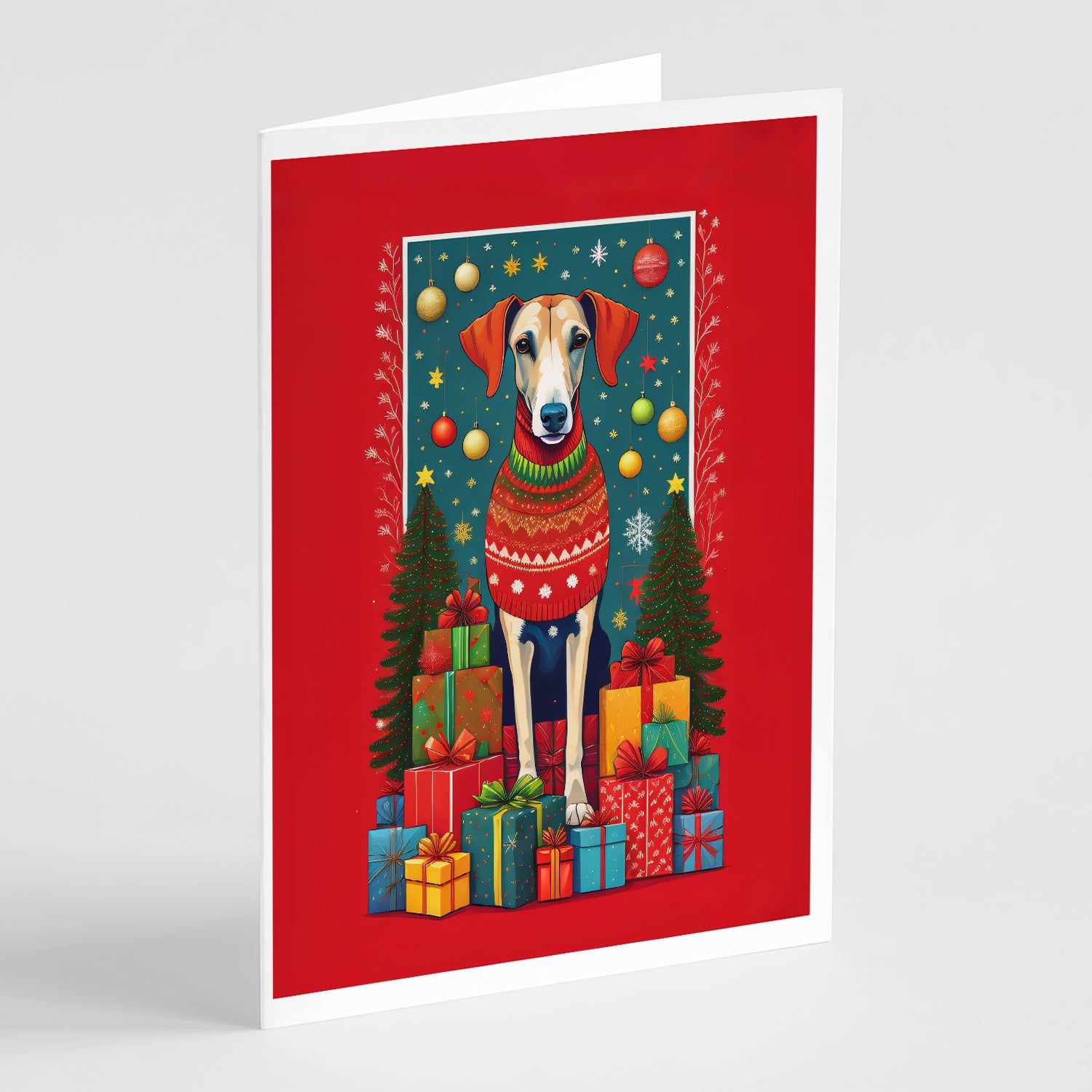 Buy this Azawakh Hound Holiday Christmas Greeting Cards Pack of 8