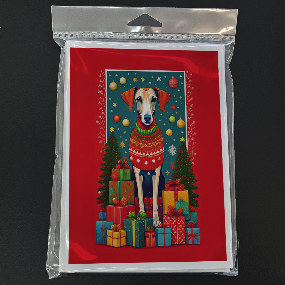 Azawakh Hound Holiday Christmas Greeting Cards Pack of 8