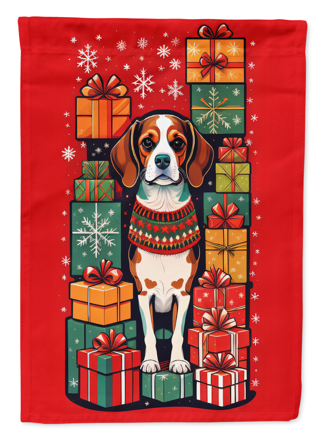 Buy this Beagle Holiday Christmas Garden Flag