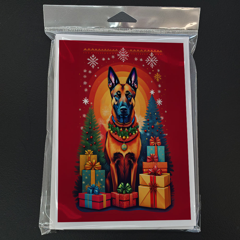 Belgian Malinois Holiday Christmas Greeting Cards Pack of 8