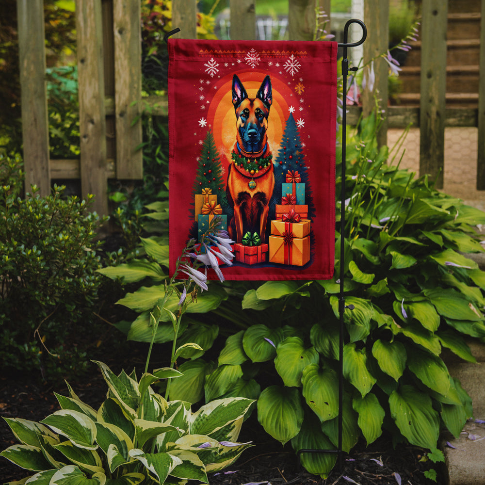 Belgian Malinois Holiday Christmas Garden Flag