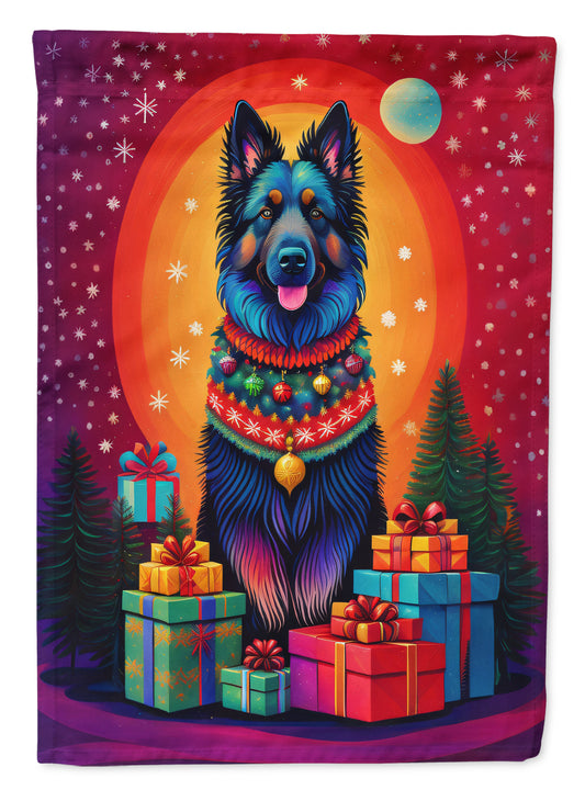 Buy this Belgian Sheepdog Holiday Christmas House Flag