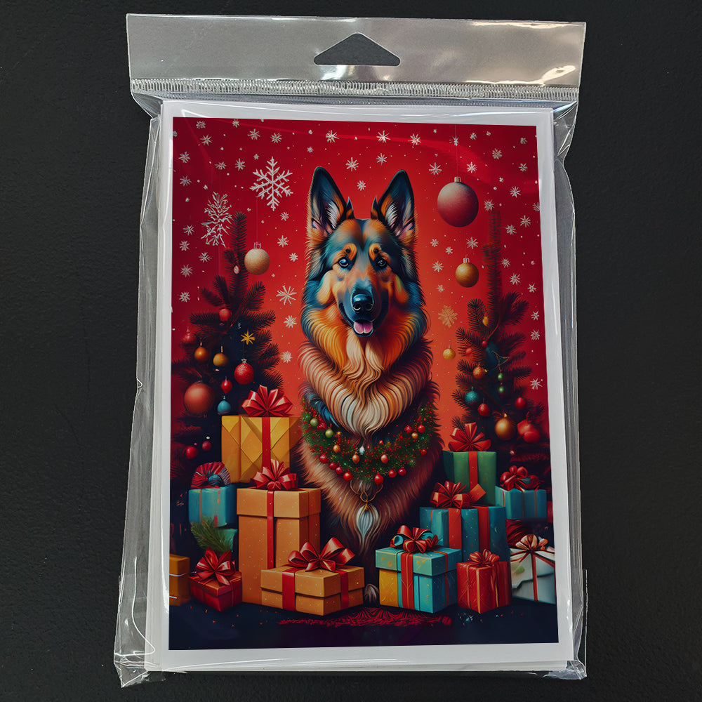 Belgian Tervuren Holiday Christmas Greeting Cards Pack of 8