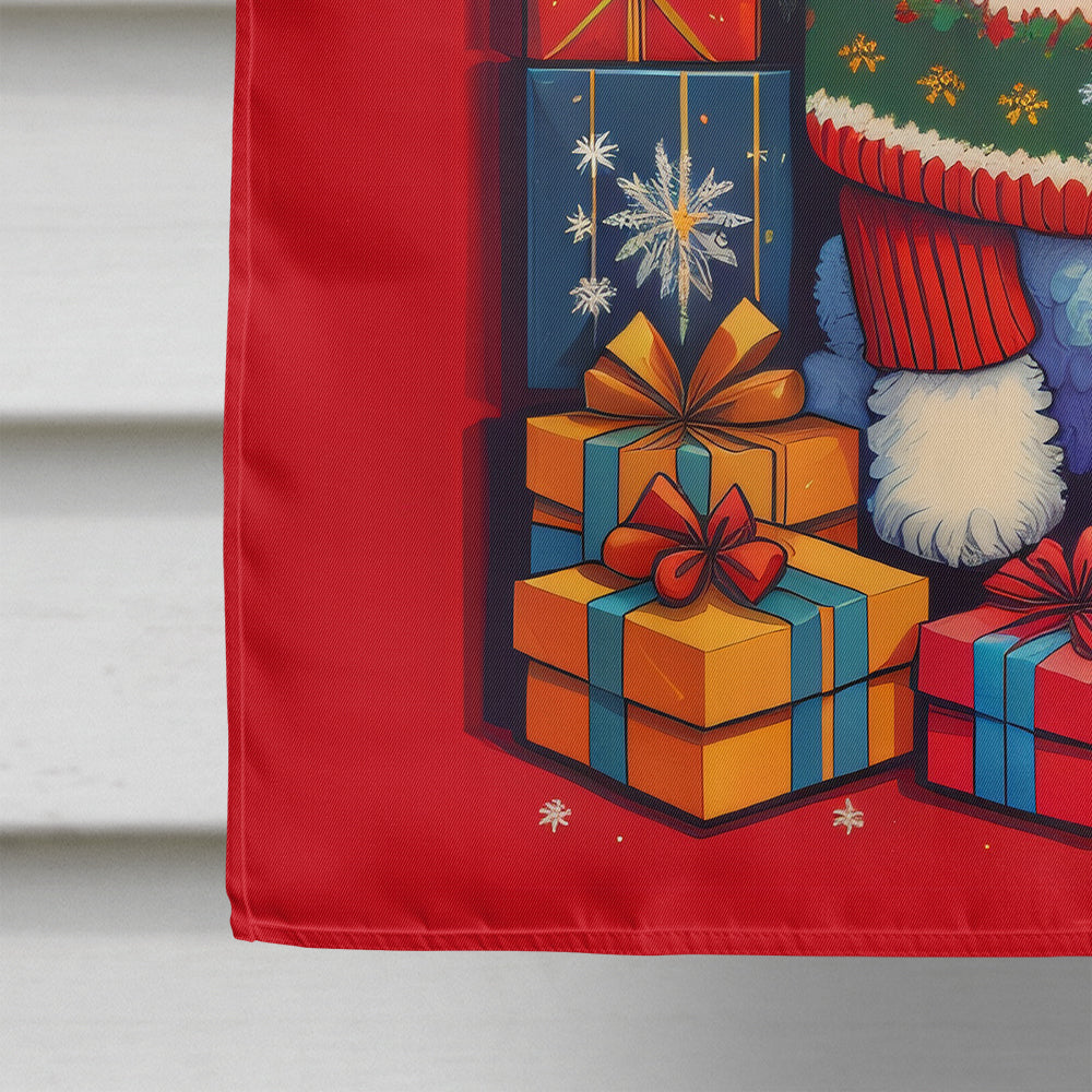 Bichon Frise Holiday Christmas House Flag