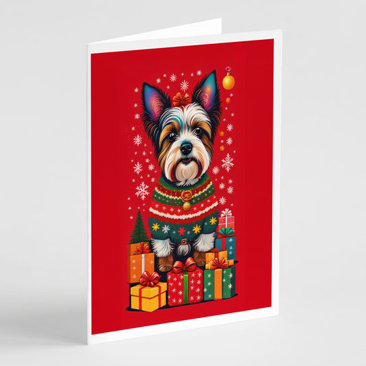 Buy this Biewer Terrier Holiday Christmas Greeting Cards Pack of 8