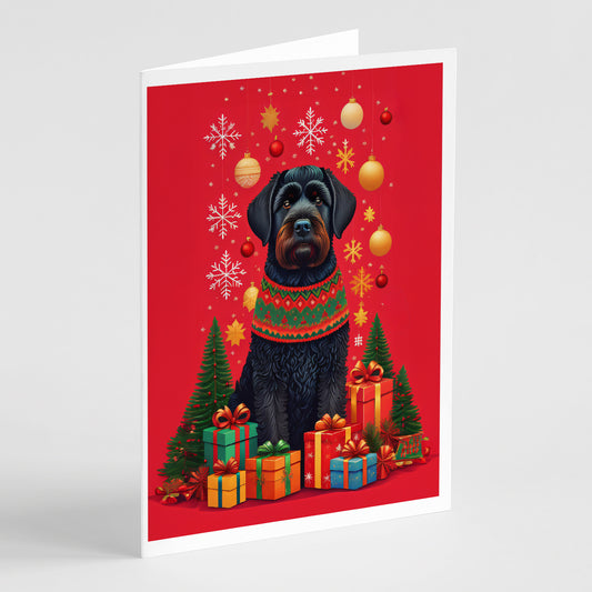 Buy this Black Russian Terrier Holiday Christmas Greeting Cards Pack of 8