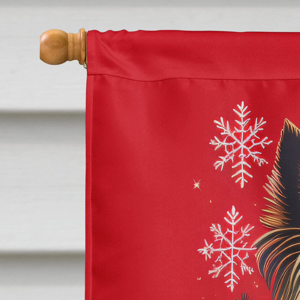 Cairn Terrier Holiday Christmas House Flag