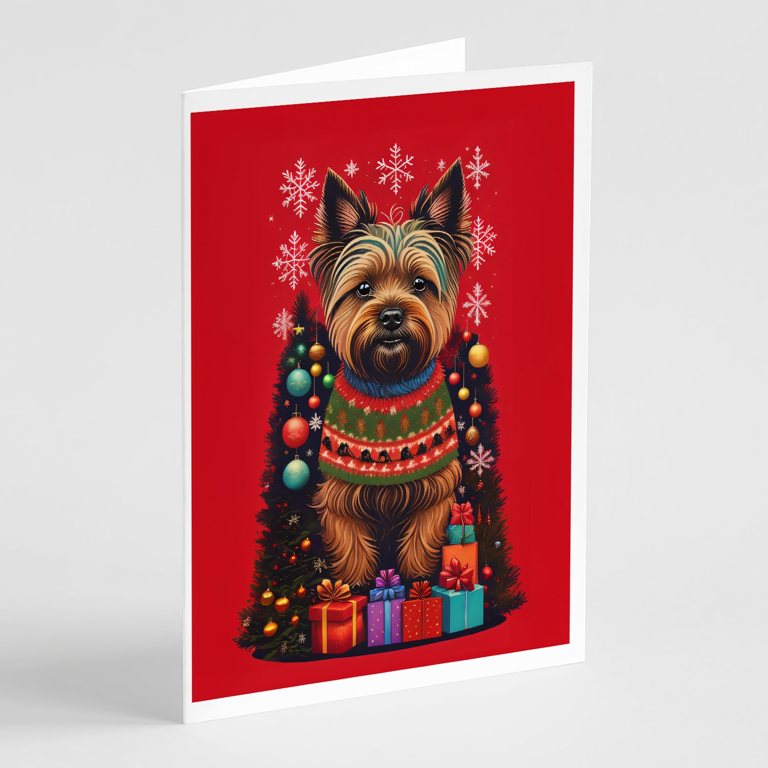 Buy this Cairn Terrier Holiday Christmas Greeting Cards Pack of 8