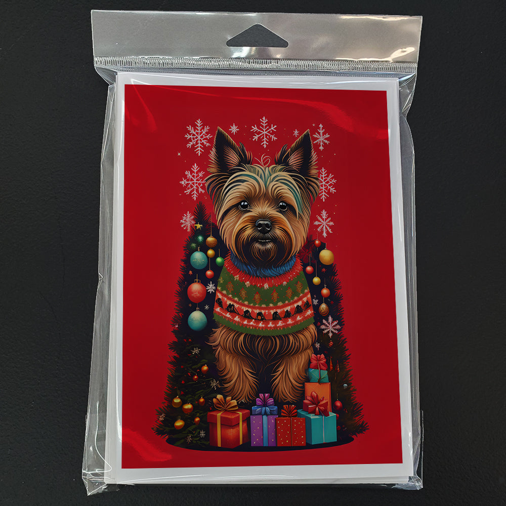 Cairn Terrier Holiday Christmas Greeting Cards Pack of 8