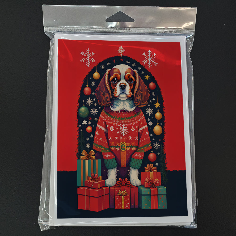 Cavalier Spaniel Holiday Christmas Greeting Cards Pack of 8