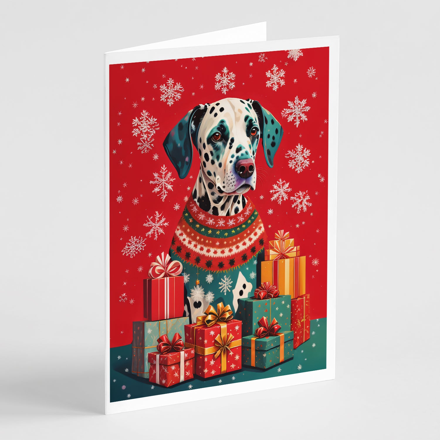 Buy this Dalmatian Holiday Christmas Greeting Cards Pack of 8