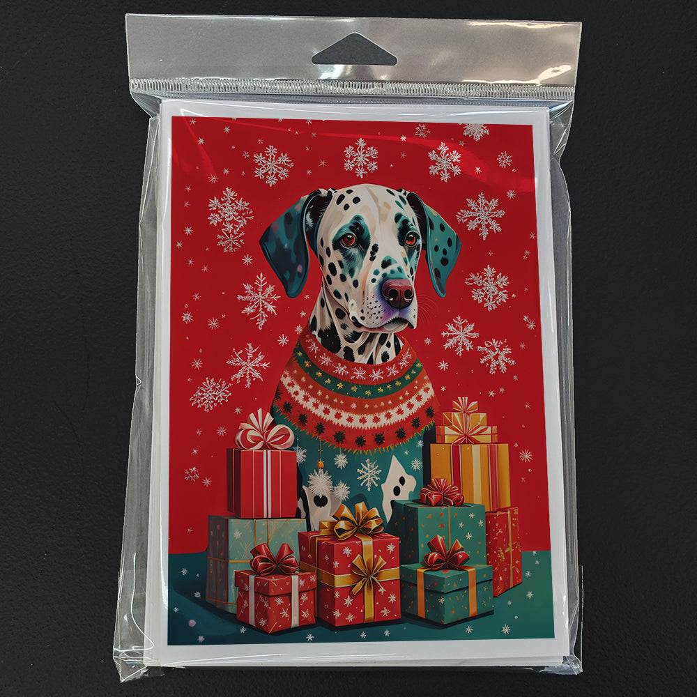 Dalmatian Holiday Christmas Greeting Cards Pack of 8