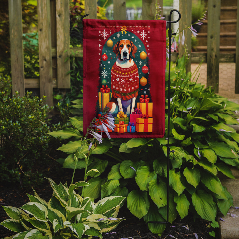 English Foxhound Holiday Christmas Garden Flag