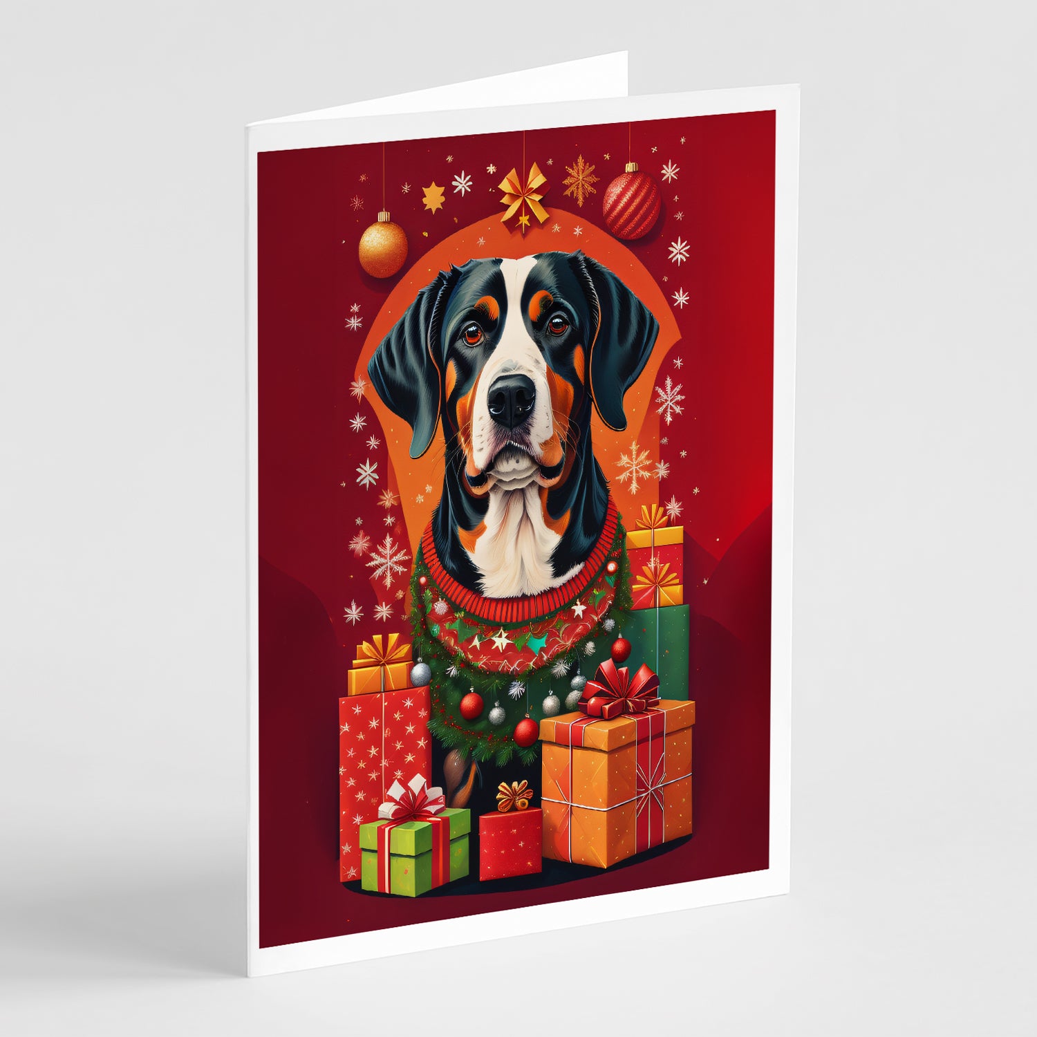 Buy this Entlebucher Mountain Dog Holiday Christmas Greeting Cards Pack of 8