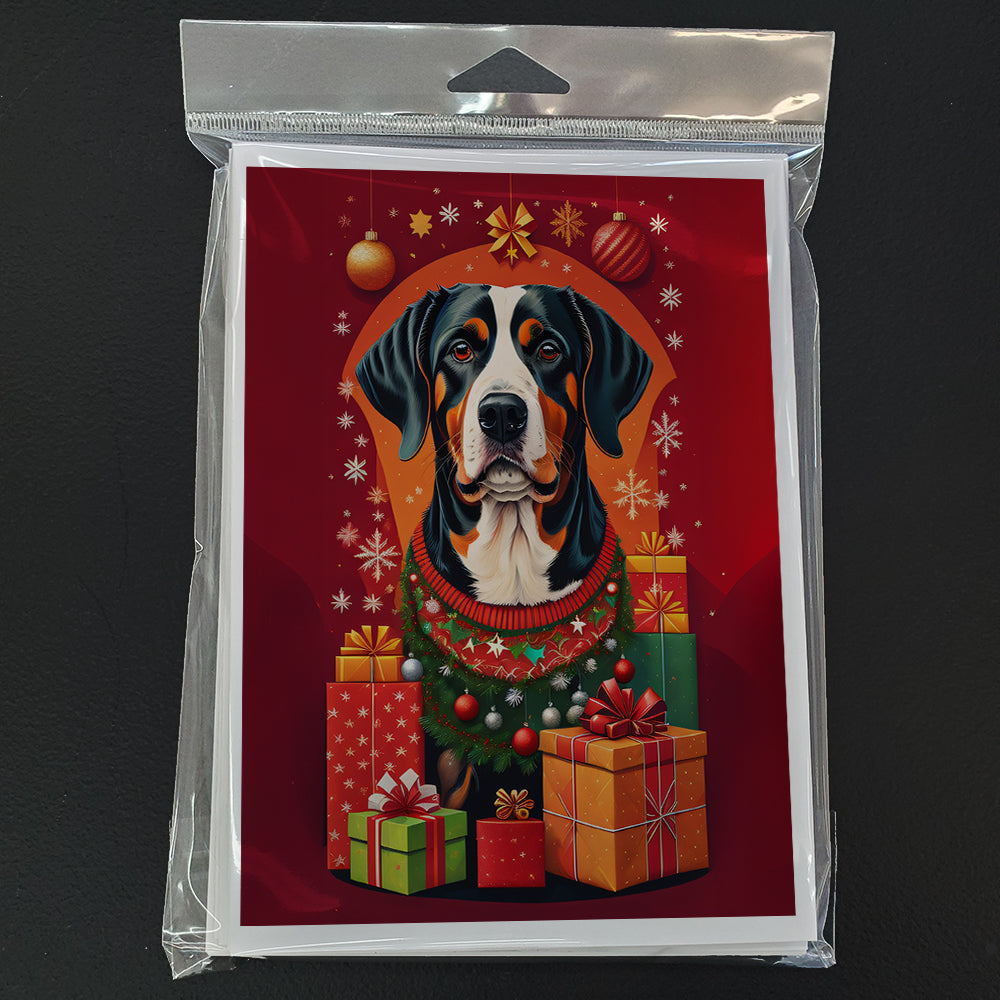 Entlebucher Mountain Dog Holiday Christmas Greeting Cards Pack of 8