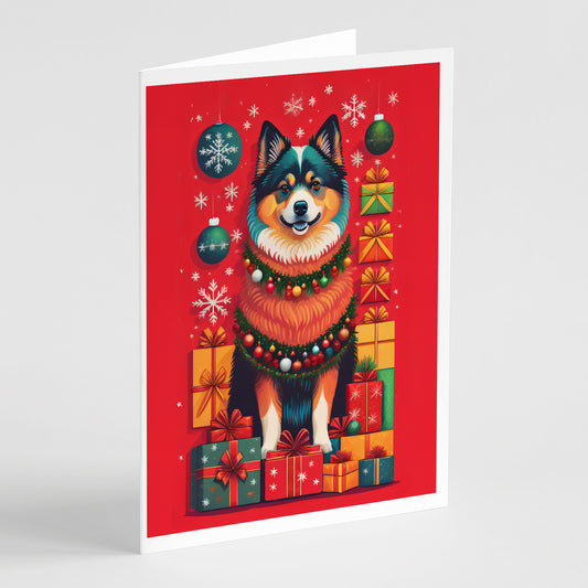 Buy this Finnish Lapphund Holiday Christmas Greeting Cards Pack of 8