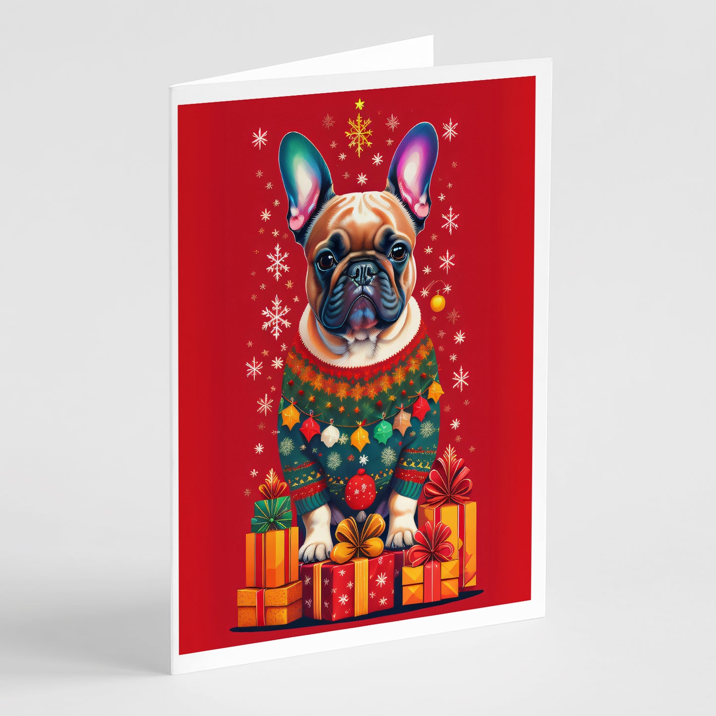 Buy this French Bulldog Holiday Christmas Greeting Cards Pack of 8