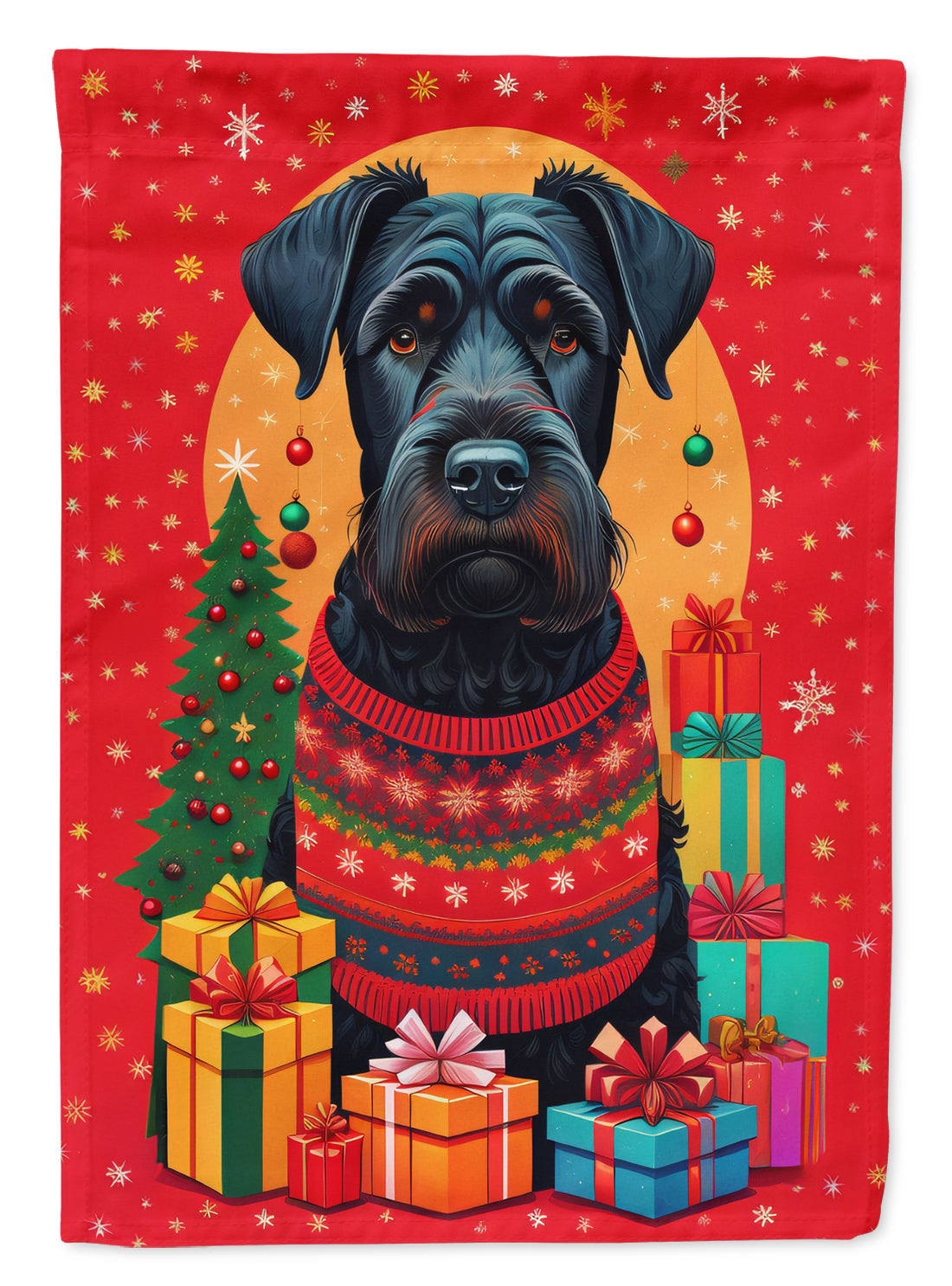 Buy this Giant Schnauzer Holiday Christmas Garden Flag