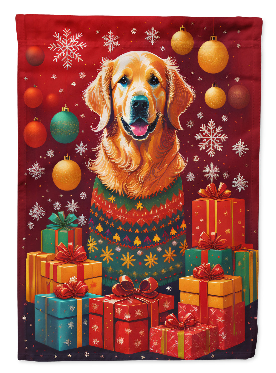 Buy this Golden Retriever Holiday Christmas Garden Flag