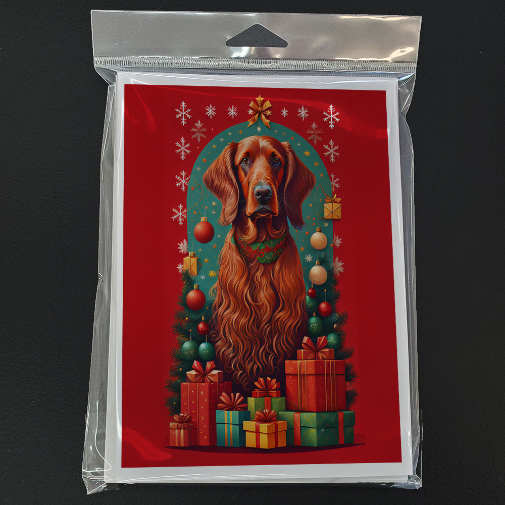 Irish Setter Holiday Christmas Greeting Cards Pack of 8