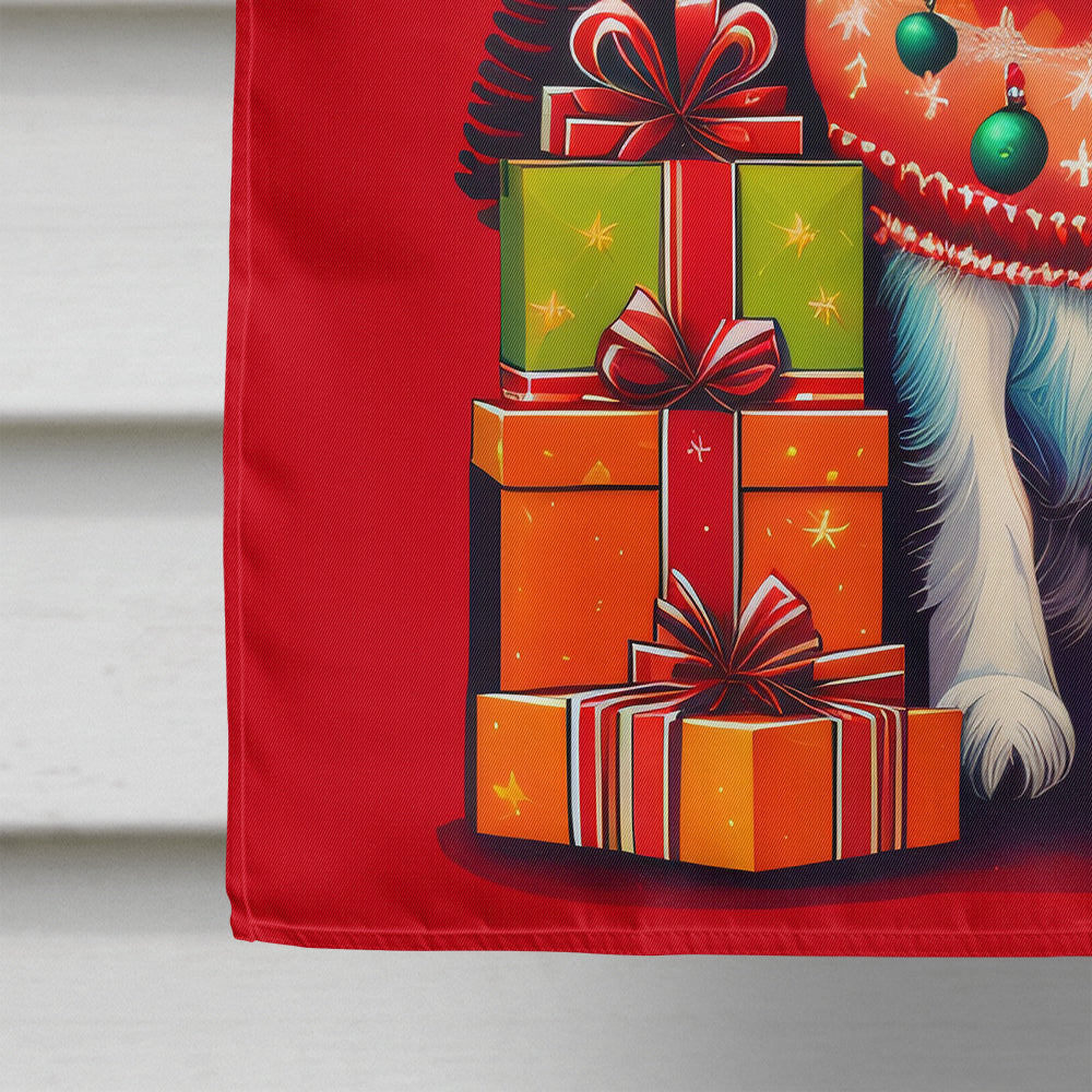 Jack Russell Terrier Holiday Christmas House Flag