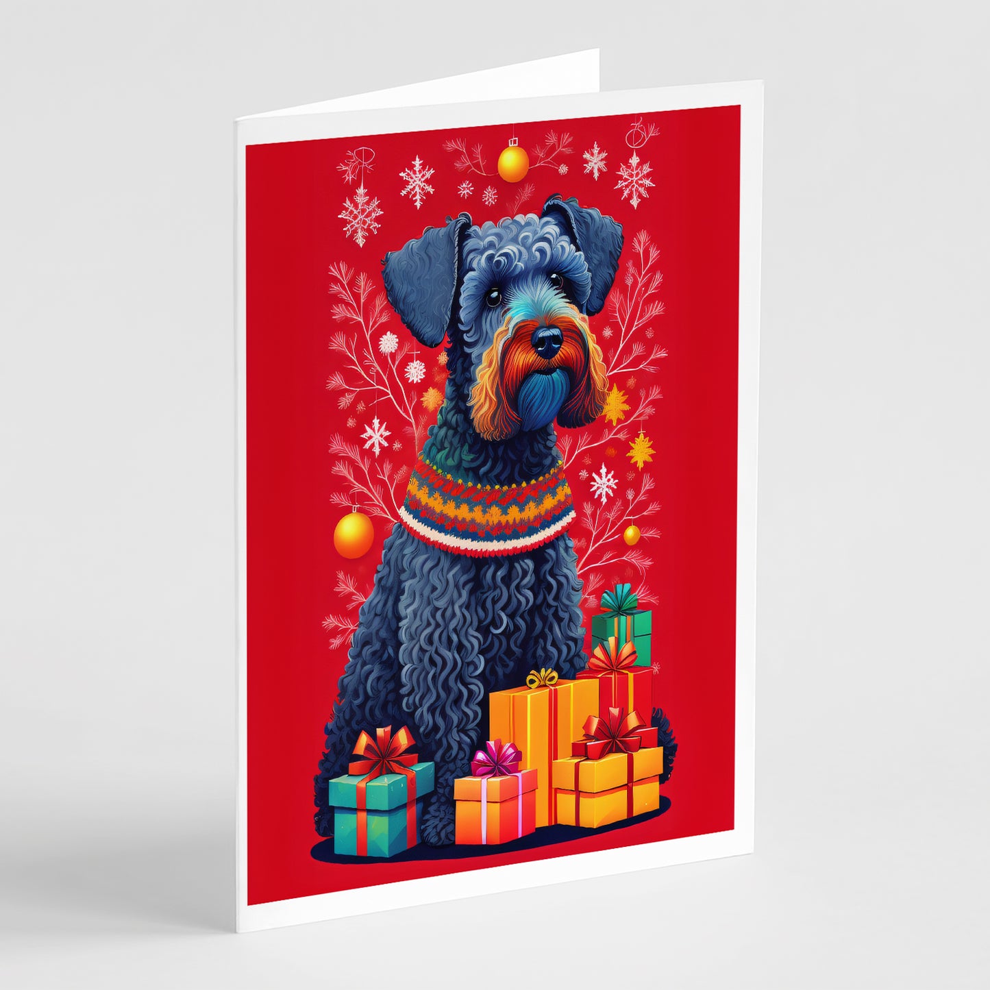 Buy this Kerry Blue Terrier Holiday Christmas Greeting Cards Pack of 8